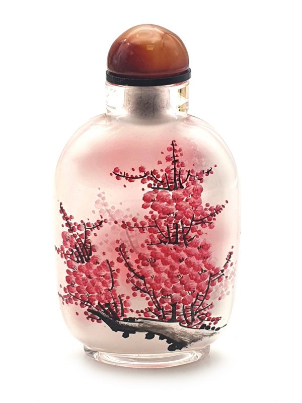 Grande Tabati Re En Verre Artiste Chinois Le Cerisier