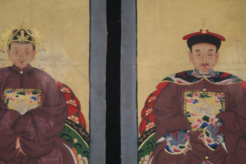 Ahnenpaare und Kaiser Chinas Bordeauxrot 2