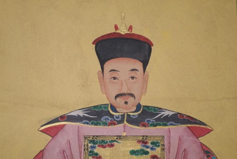 Ahnenpaare und Kaiser Chinesische Malerei Rosa 4