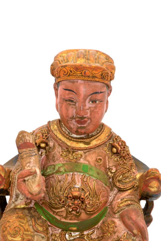 alte Reproduktion - Chinesische Votivstatue - Qing-Mandarine 2