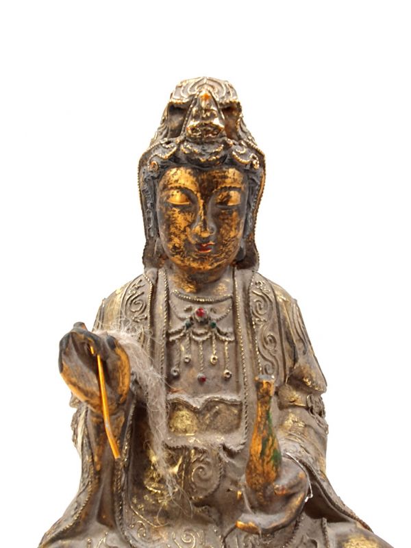 alte Reproduktion - Sehr Große Chinesische Votivstatue - Göttin GuanYin 2