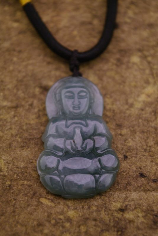 Anhänger aus Jade Grüne Buddha 2