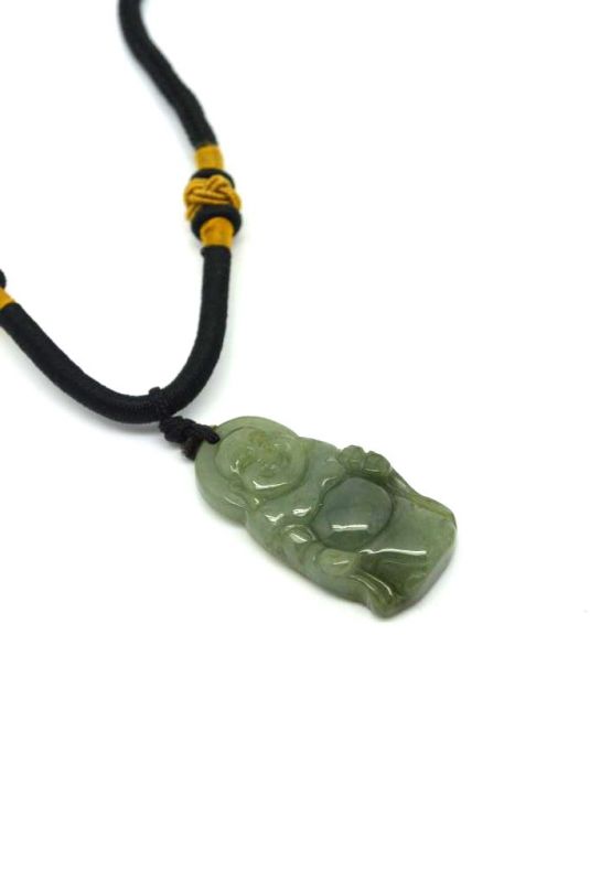 Anhänger aus Jade Lachender Buddha 4