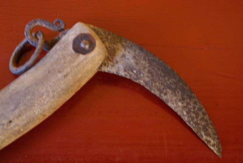 Antike Chinesische Messer Holz 2