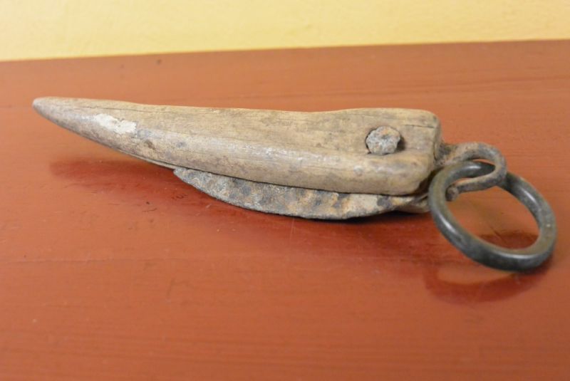 Antike Chinesische Messer Holzgriff 5