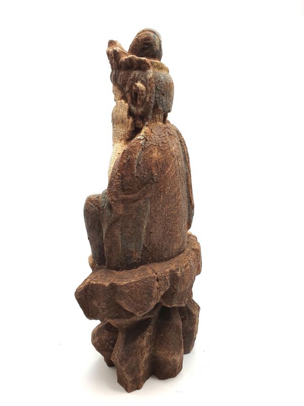 Asian wooden statue GuanYin 5