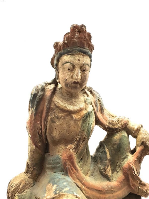 Asiatische Holzstatue GuanYin 2