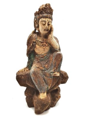 Asiatische Holzstatue GuanYin