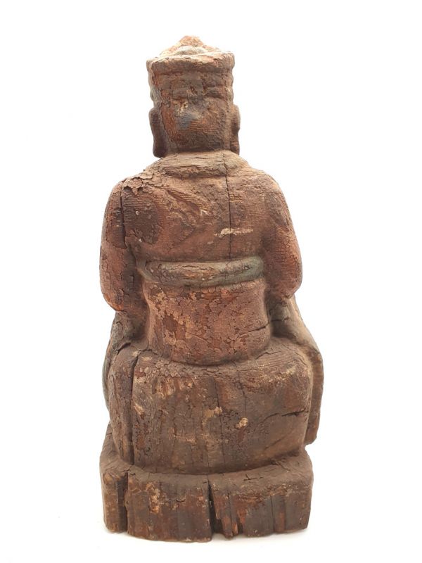 Asiatische Holzstatue Tudi Gong 5