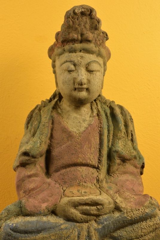 Asiatische Holzstatue Vajrayana 2