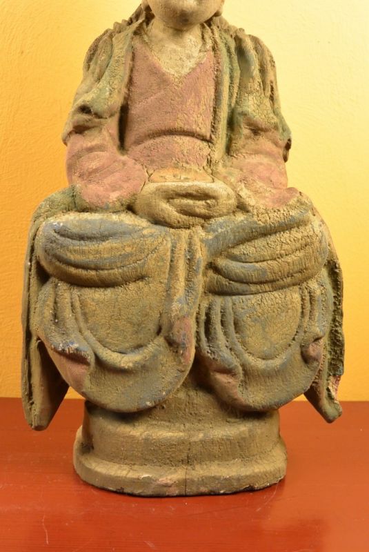 Asiatische Holzstatue Vajrayana 3