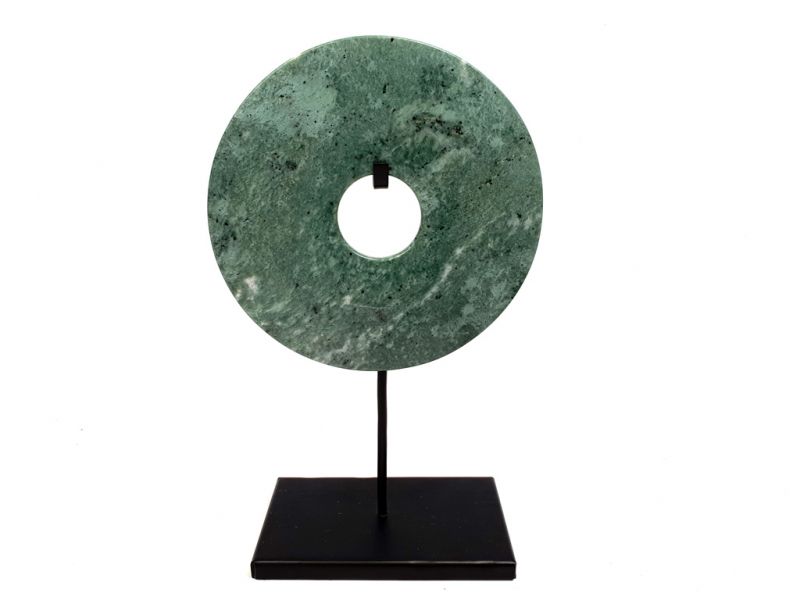 Bi-Scheibe aus Jade 15cm -Grün 2