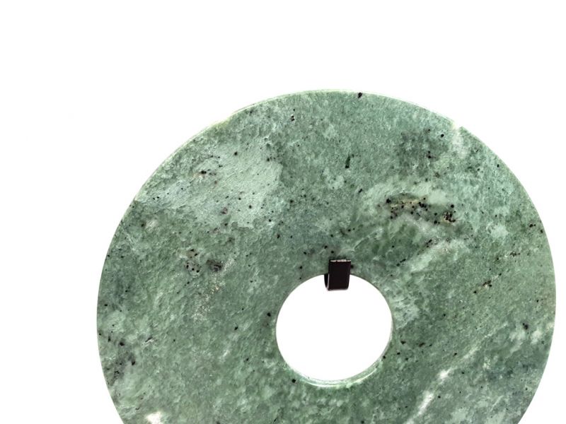 Bi-Scheibe aus Jade 15cm -Grün 3