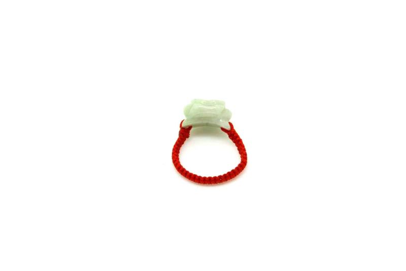 Blume Jade Ring - Größe 17,25 2