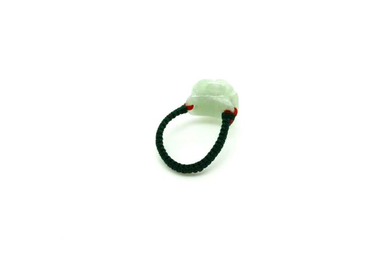 Blume Jade Ring - Größe 17,75 3