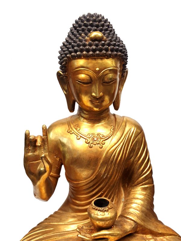 Bronze Statue Goldener Tempel Buddha 2