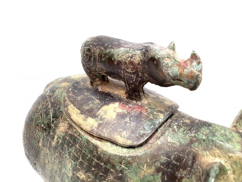 Bronze Statue Nashorn 3