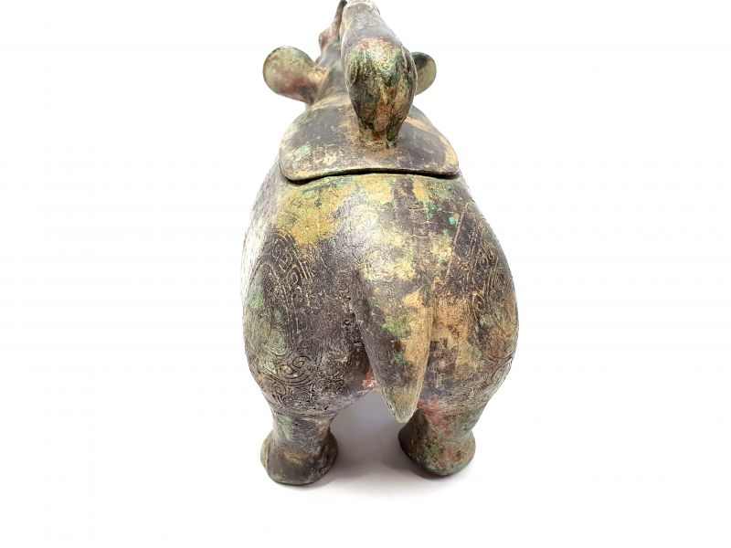 Bronze Statue Nashorn 4