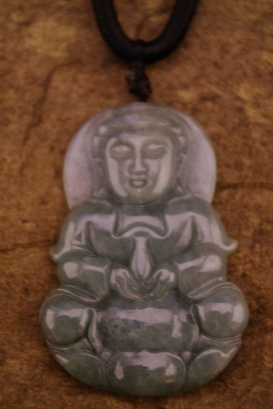 Buddha Anhänger aus Jade gross Buddha 2