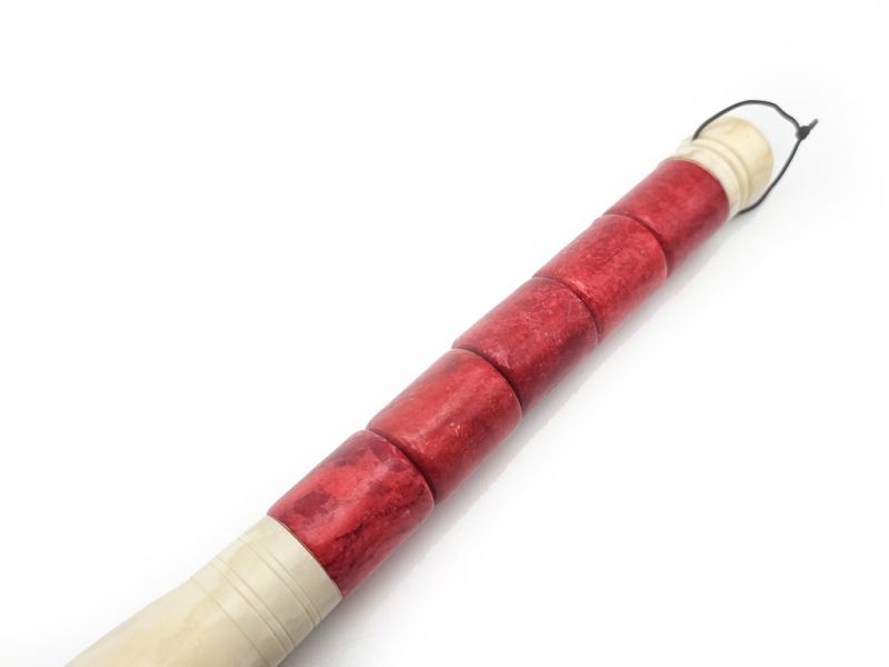 Chinese Calligraphy Brush in Stone - Traditional Art - Red 3