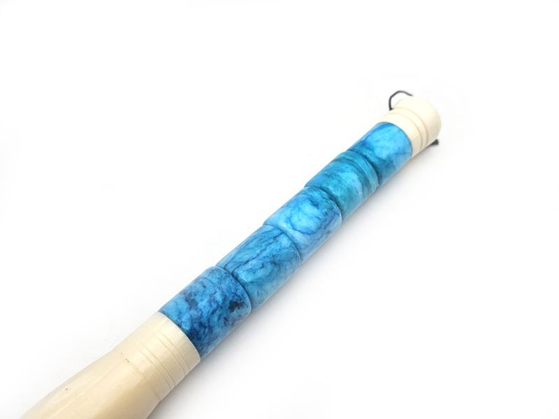 Chinese Calligraphy Brush in Stone - Traditional Art - Sky blue 3