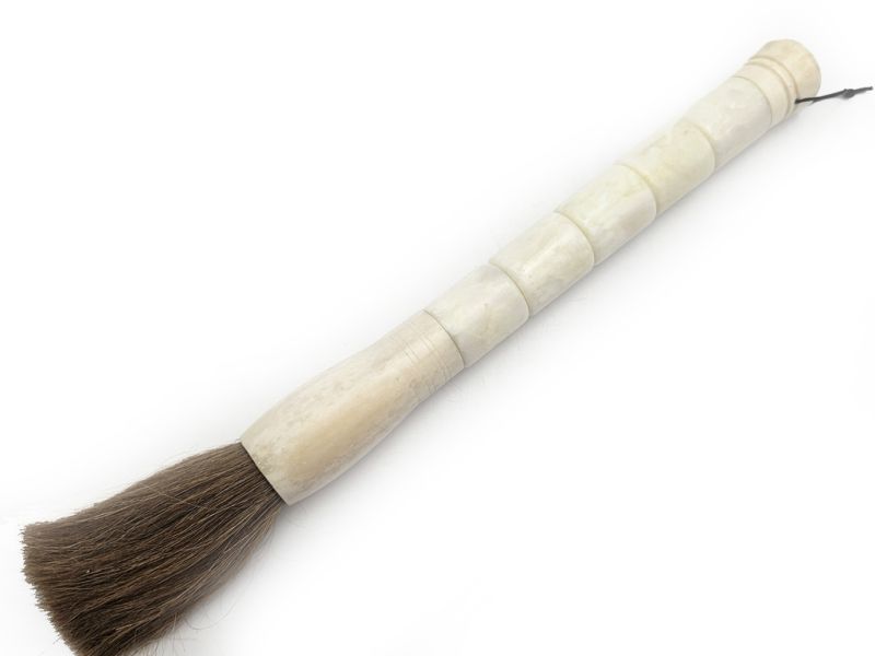 Chinese Calligraphy Brush in Stone - Traditional Art - White 1