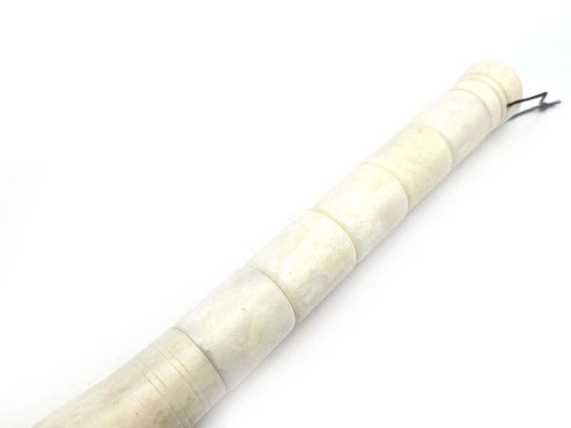 Chinese Calligraphy Brush in Stone - Traditional Art - White 3