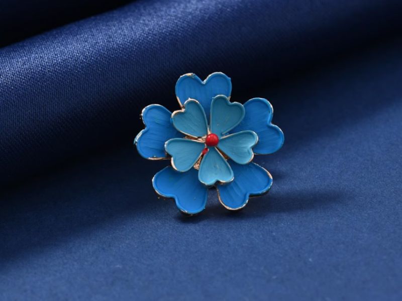 Chinese Enamel Pin - Cloisonné - Flower 1