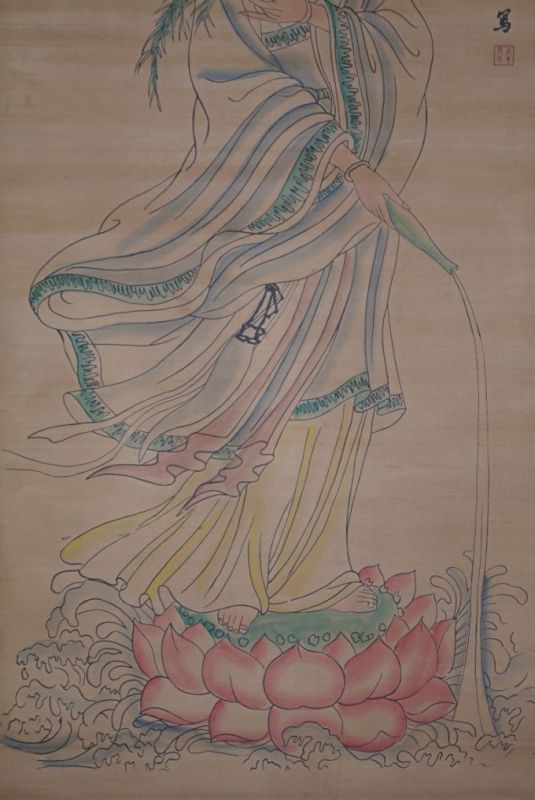 Chinese Paining Kakemono Goddess 2 3