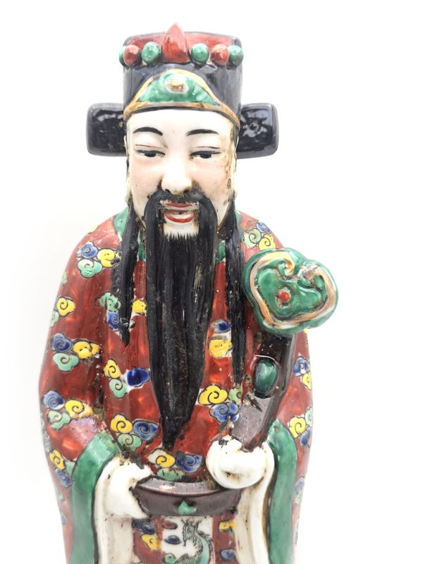 Chinese Porcelain statue The Three Stars of Happiness - God Fu Xing 2