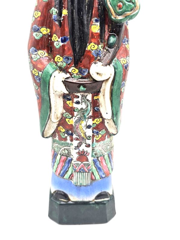 Chinese Porcelain statue The Three Stars of Happiness - God Fu Xing 3