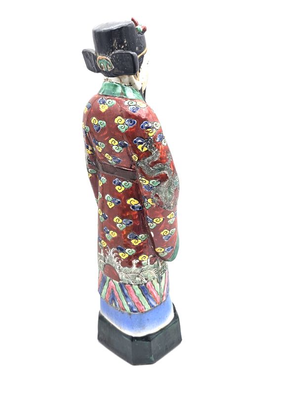 Chinese Porcelain statue The Three Stars of Happiness - God Fu Xing 4