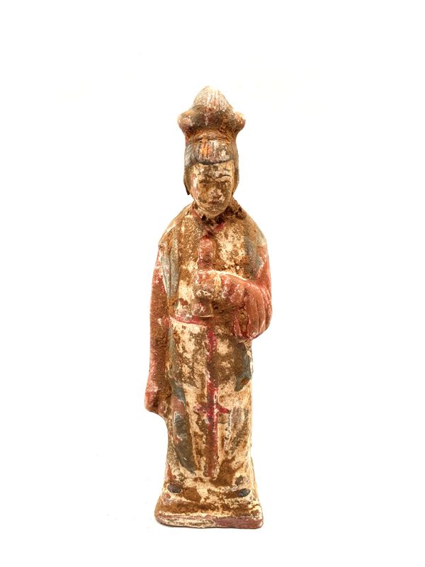 Chinese statue - Terracotta - Court Lady Tang - Flute 2 1