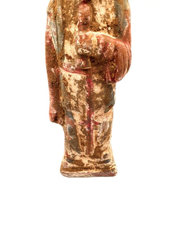 Chinese statue - Terracotta - Court Lady Tang - Flute 2 3