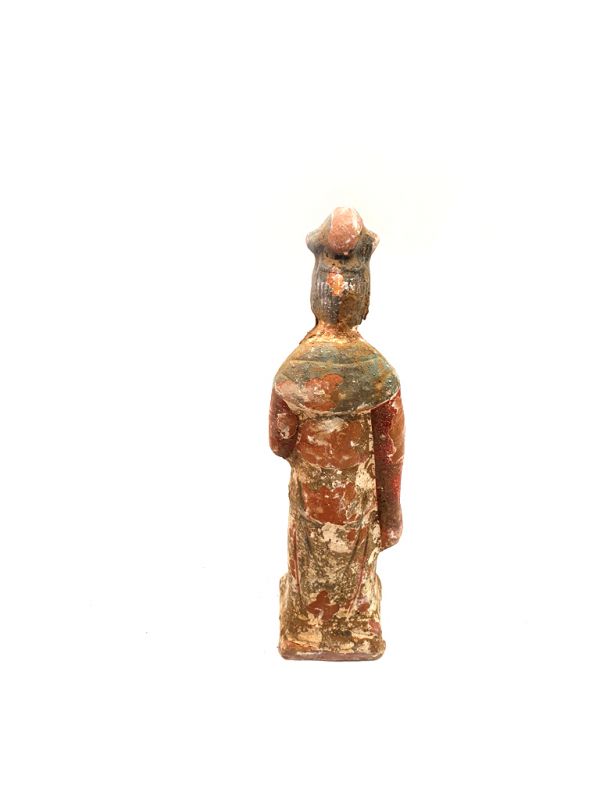 Chinese statue - Terracotta - Court Lady Tang - Flute 2 4