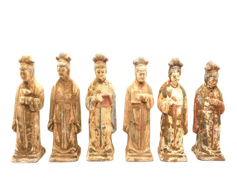 Chinese statue - Terracotta - Court Lady Tang - Flute 2 5