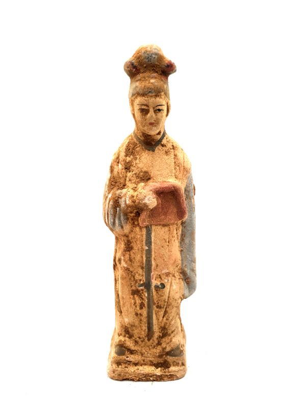 Chinese statue - Terracotta - Court Lady Tang - Jewelry box 1