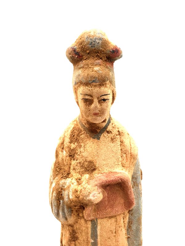 Chinese statue - Terracotta - Court Lady Tang - Jewelry box 2