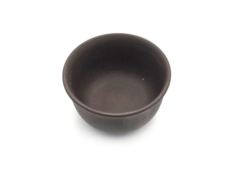 Chinese Yixing clay cups - Zi Ni Brown Clay - art of tea - Set of 4 cups - 80ml 5