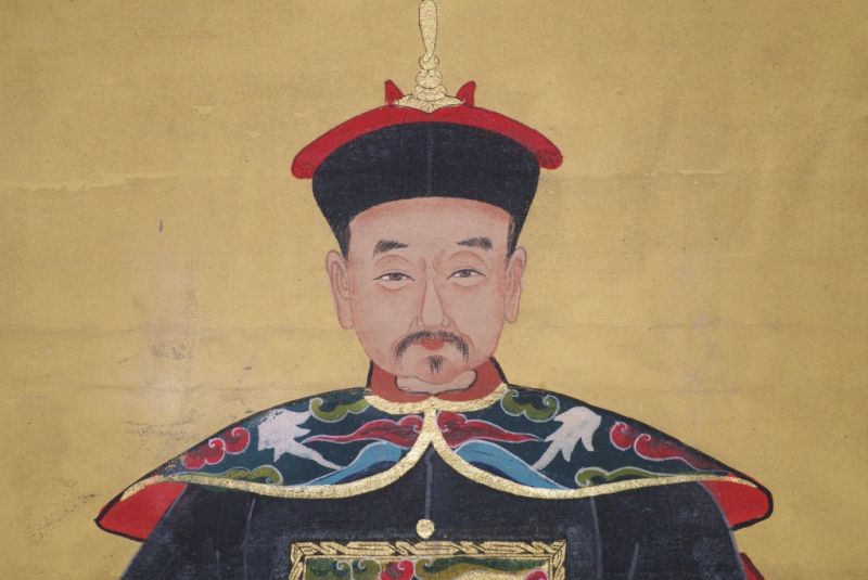 Chinesische Ahnenportraits Schwarz 3