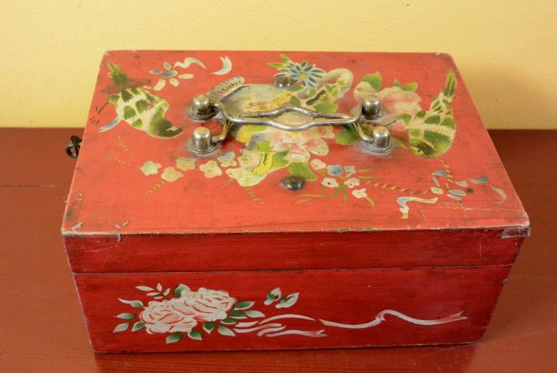 Chinesische Antike Box Blumen 2