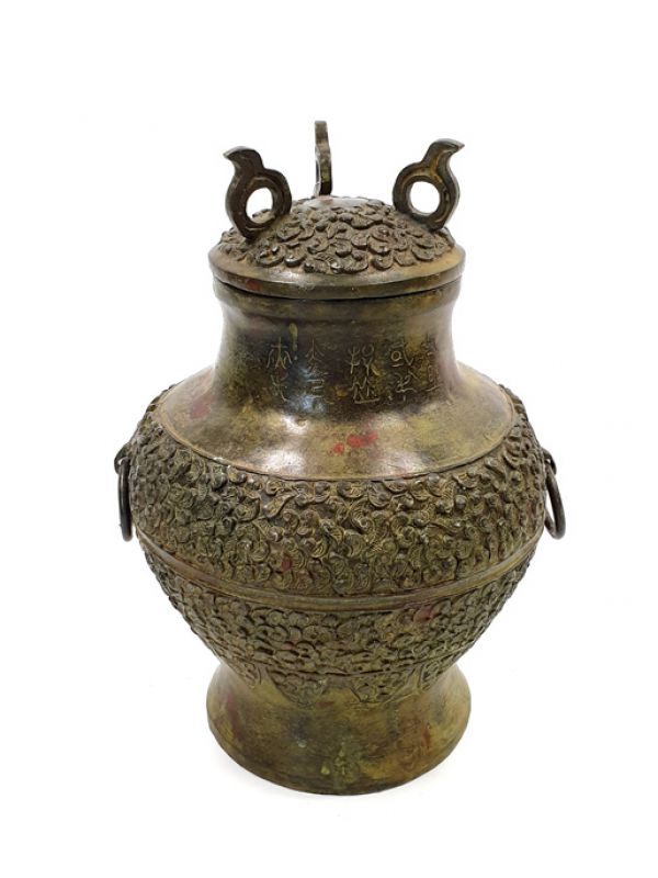 Chinesische Bronzebox - Asiatische Potiche 5