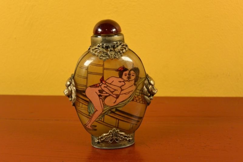 Chinesische erotische Schnupftabakflasche Kamasutra 3 3