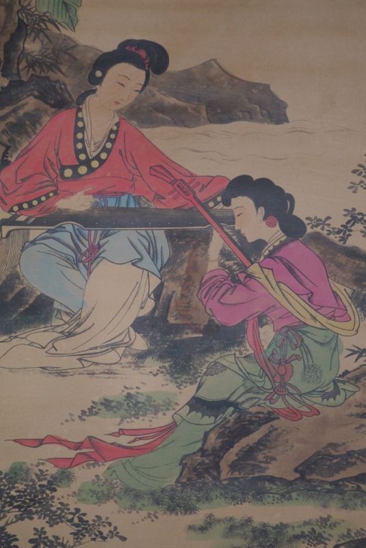 Chinesische Gemälde Chinesische Musiker 3