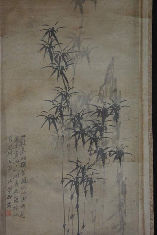 Chinesische Gemälde Kakemono Bamboo 3