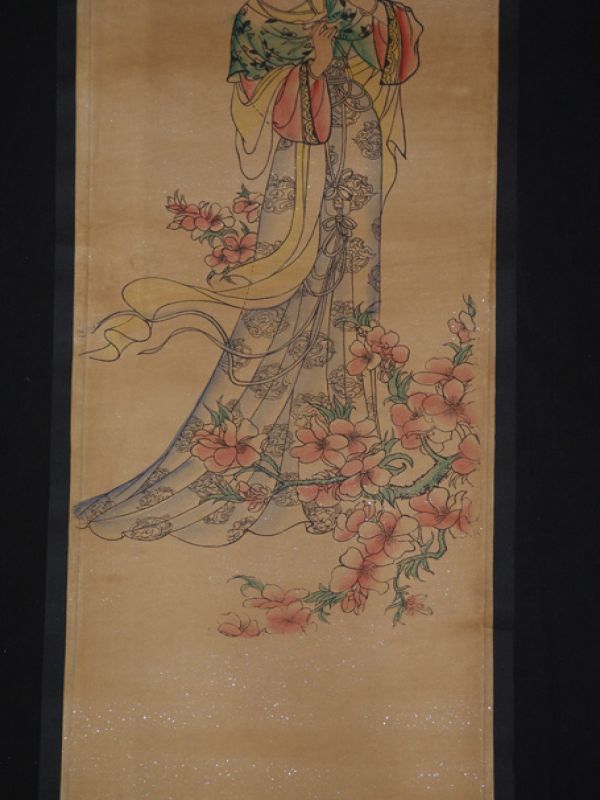 Chinesische Gemälde Kakemono Hofdame 1 3