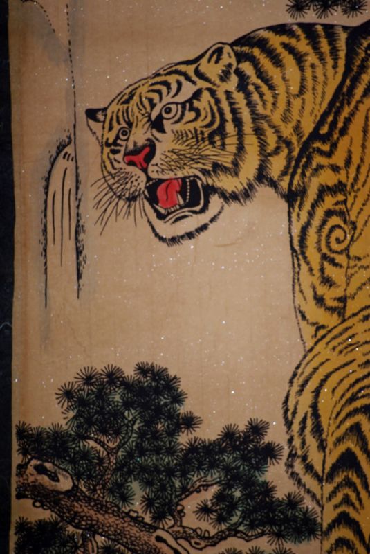 Chinesische Gemälde Kakemono Tiger 4 4