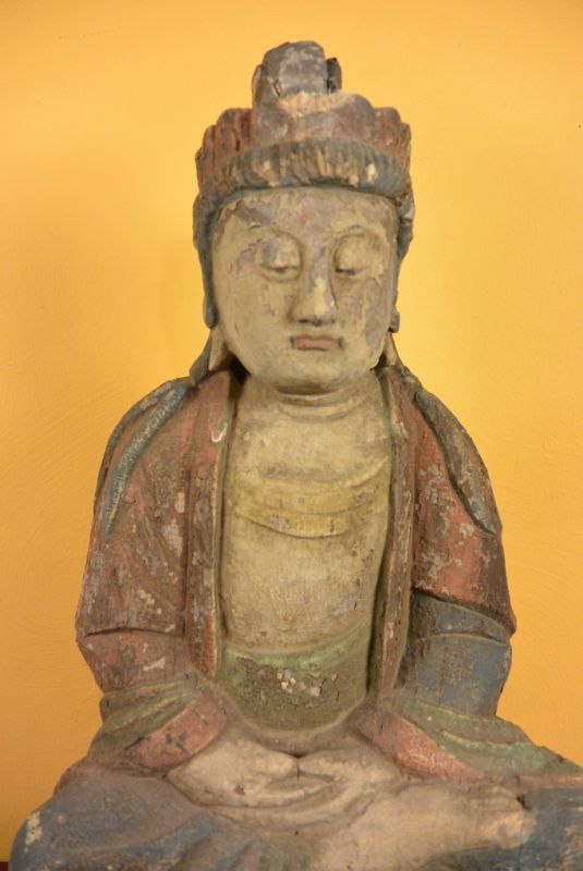 Chinesische Holz-Buddha-Statue 2