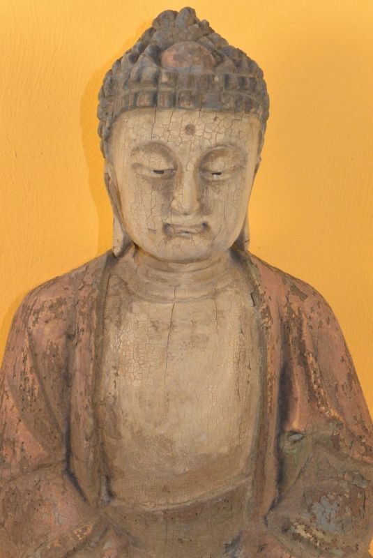 Chinesische Holz Statue Buddha 3