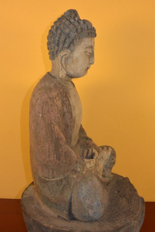 Chinesische Holz Statue Buddha 4